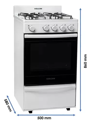 COCINA 4 HORNALLAS BLANCA VOLCAN 87144V - Image 3