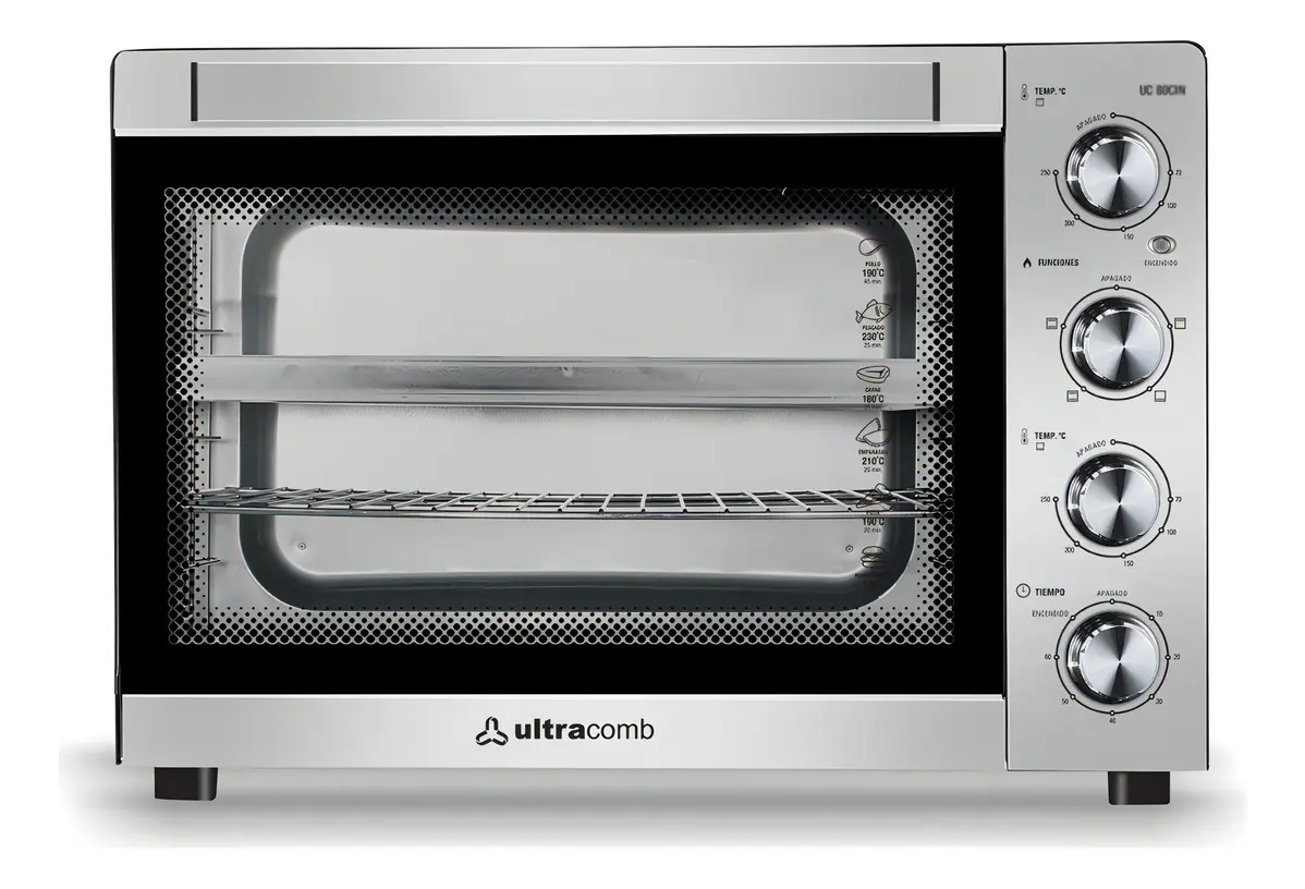 HORNO ELECTRICO 80 LTS ACERO CONVECCION ULTRACOMB - UC-80CIN - Image 2
