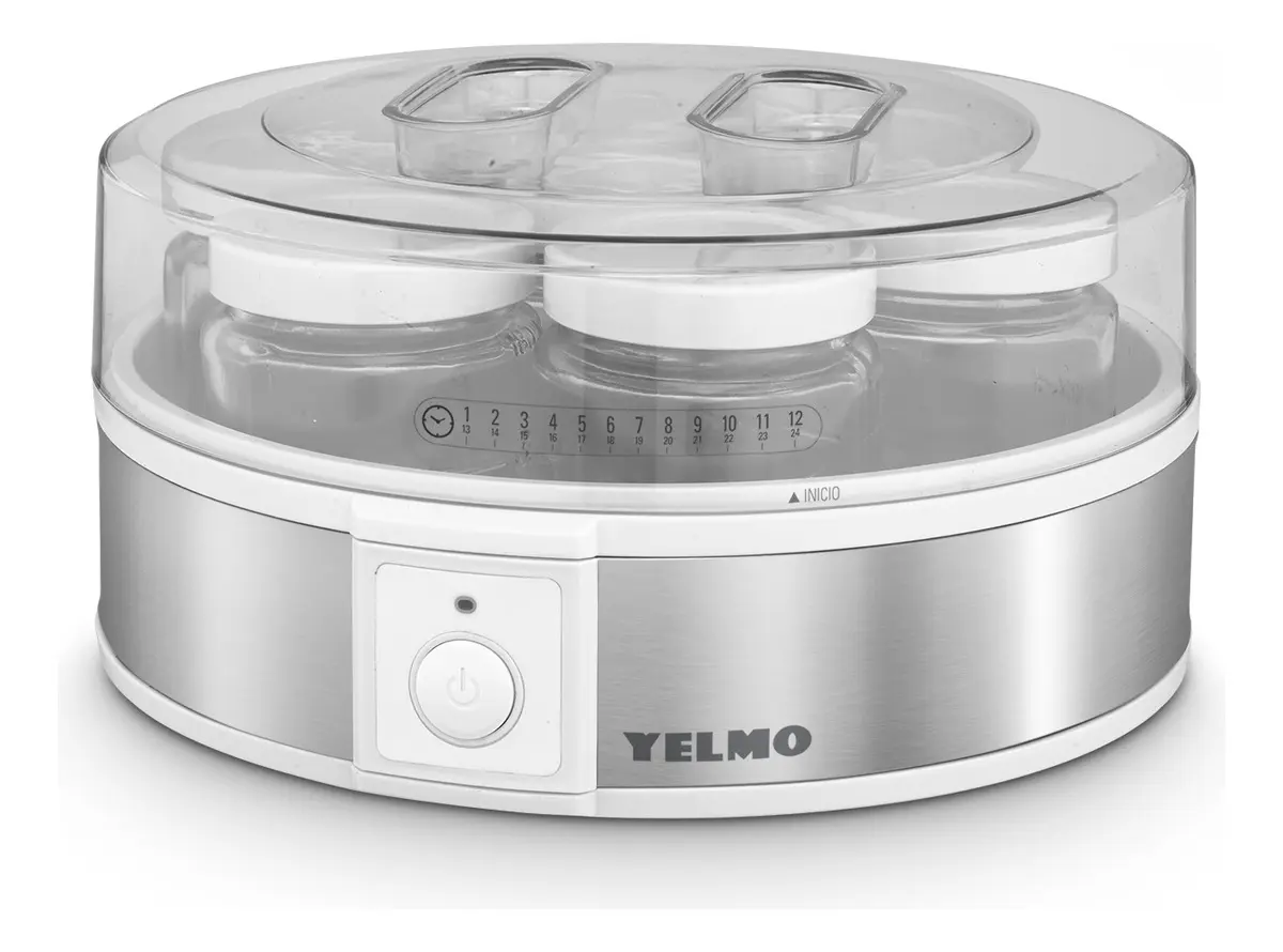 YOGURTERA 1,1 LTS. 7 JARROS DE VIDRIO DE 160 ML YELMO - Image 3