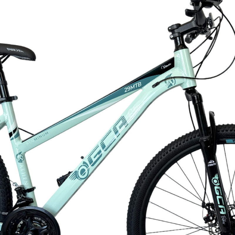 BICICLETA MTB MUJER RODADO 29 TALLE S FRENOS DISCO 21 VELOCIDADES GCA - ATHENA VERDE AQUA - Image 3