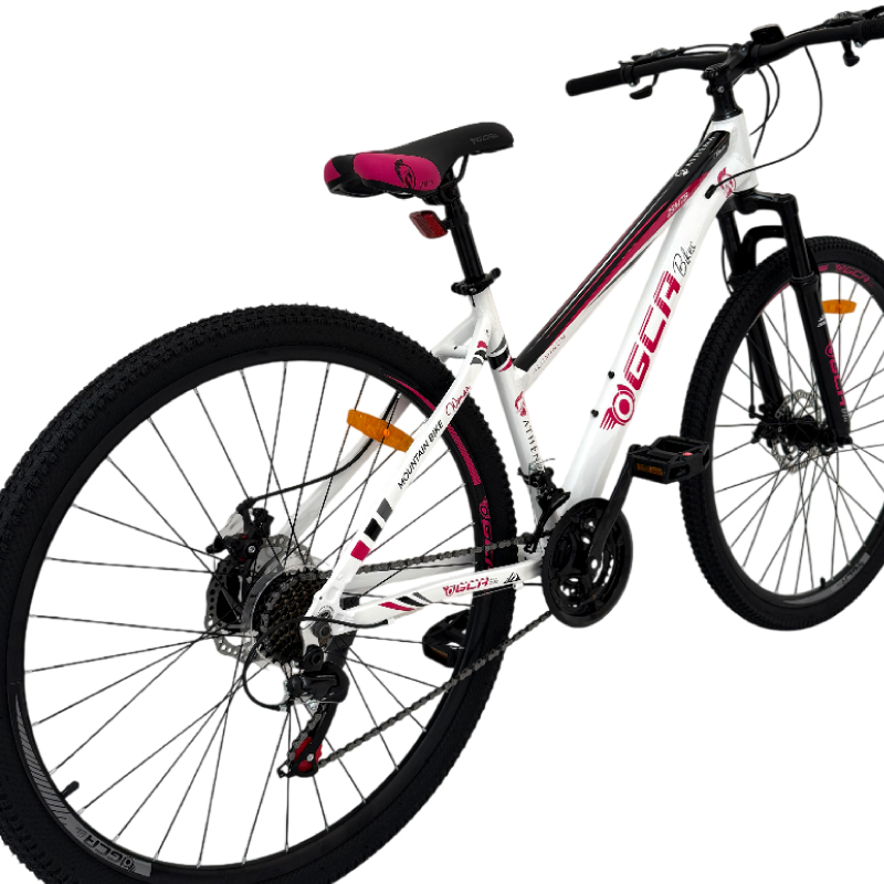 BICICLETA MTB MUJER RODADO 29 TALLE S FRENOS DISCO 21 VELOCIDADES GCA - ATHENA BLANCA Y ROSA - Image 2