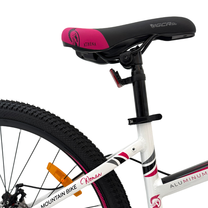 BICICLETA MTB MUJER RODADO 29 TALLE S FRENOS DISCO 21 VELOCIDADES GCA - ATHENA BLANCA Y ROSA - Image 4