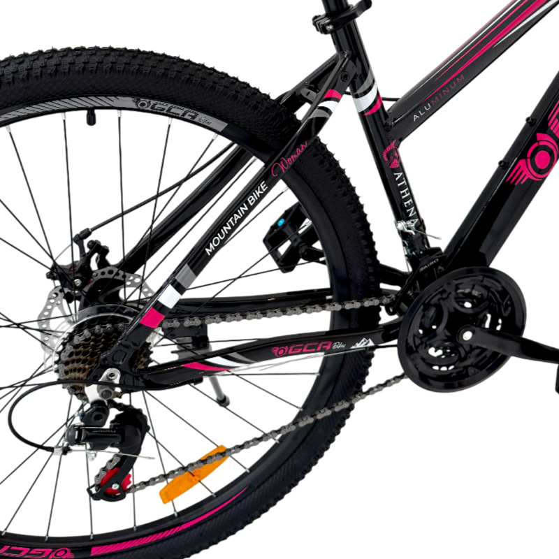 BICICLETA MTB MUJER RODADO 29 TALLE S FRENOS DISCO 21 VELOCIDADES GCA - ATHENA NEGRA Y ROSA - Image 2