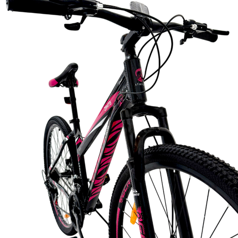 BICICLETA MTB MUJER RODADO 29 TALLE S FRENOS DISCO 21 VELOCIDADES GCA - ATHENA NEGRA Y ROSA - Image 5