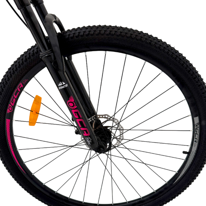 BICICLETA MTB MUJER RODADO 29 TALLE S FRENOS DISCO 21 VELOCIDADES GCA - ATHENA NEGRA Y ROSA - Image 6