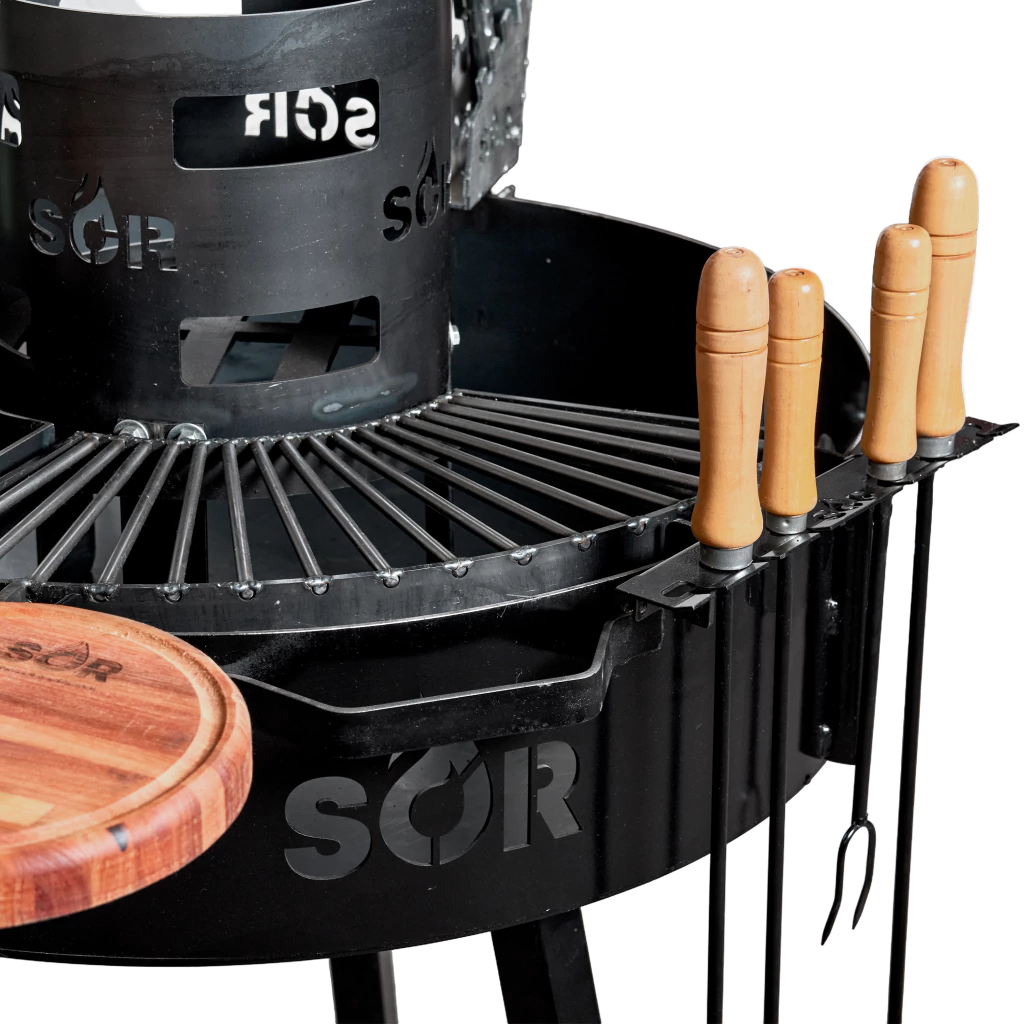 FOGONERO COMPLETO Ø80CM CON PATAS ESTACA CRUZ HIERRO CDO - 08FOG080CPCH - Image 2