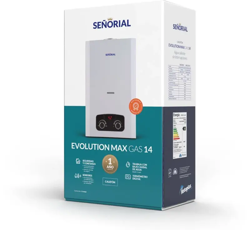 CALEFON 14L GN SEÑORIAL - EVOLUTION MAX - Image 2